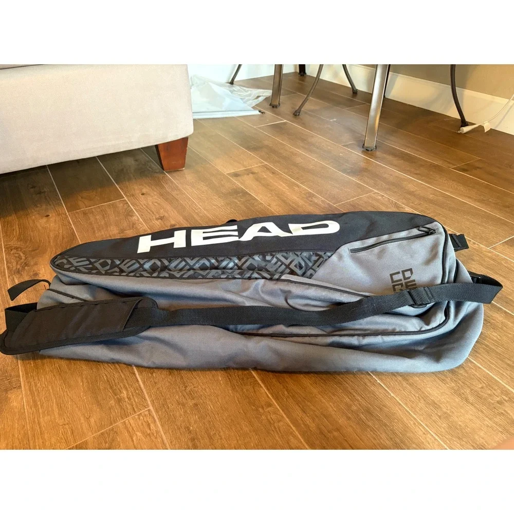 HEAD Core Performance Tennis Racquet Bag Black Grey Duffel Bag